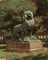 Lion in the Garden